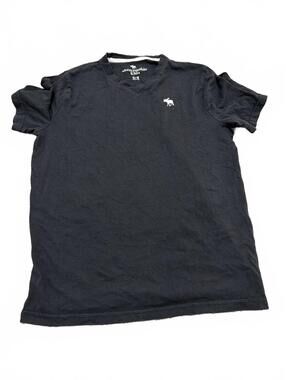 Abercrombie Kids Boys Black V-Neck Tee 15/16